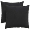 Vidaxl sofa kussens 2 stuks zwart 45 x 45 cm cordstof