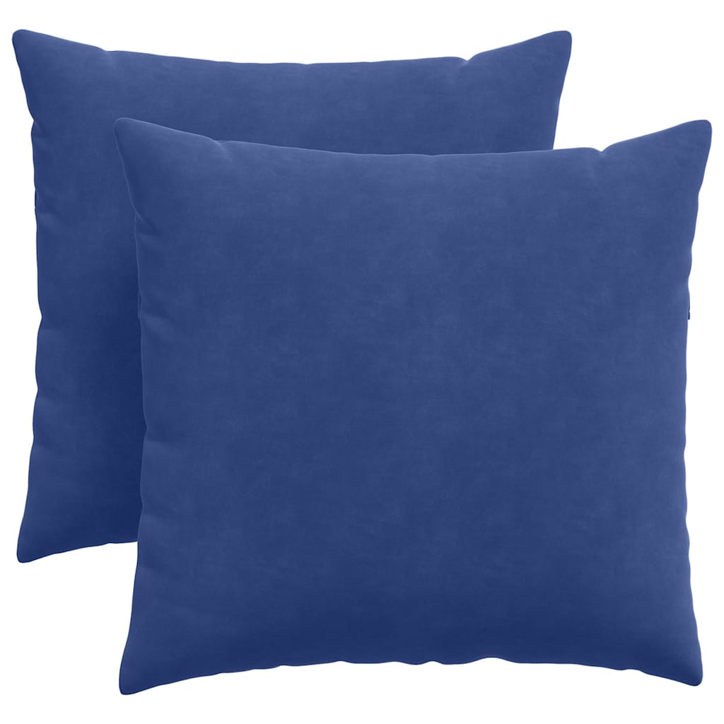 Cuscini per divano VidaXL, 2 pezzi, blu polizia, tessuto a corde 45 x 45 cm