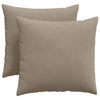 VidaXL cojines de sofá 2 piezas gris topo 45 x 45 cm tela