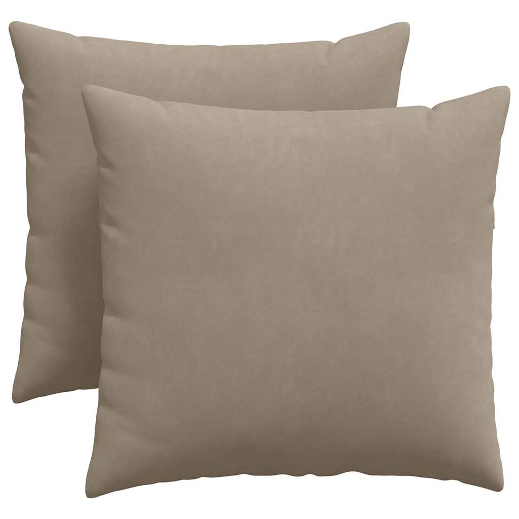 Cuscini per divano VidaXL 2 pezzi in tessuto tortora 45 x 45 cm