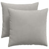 VidaXL cojines para sofá 2 piezas tela gris claro 45 x 45 cm