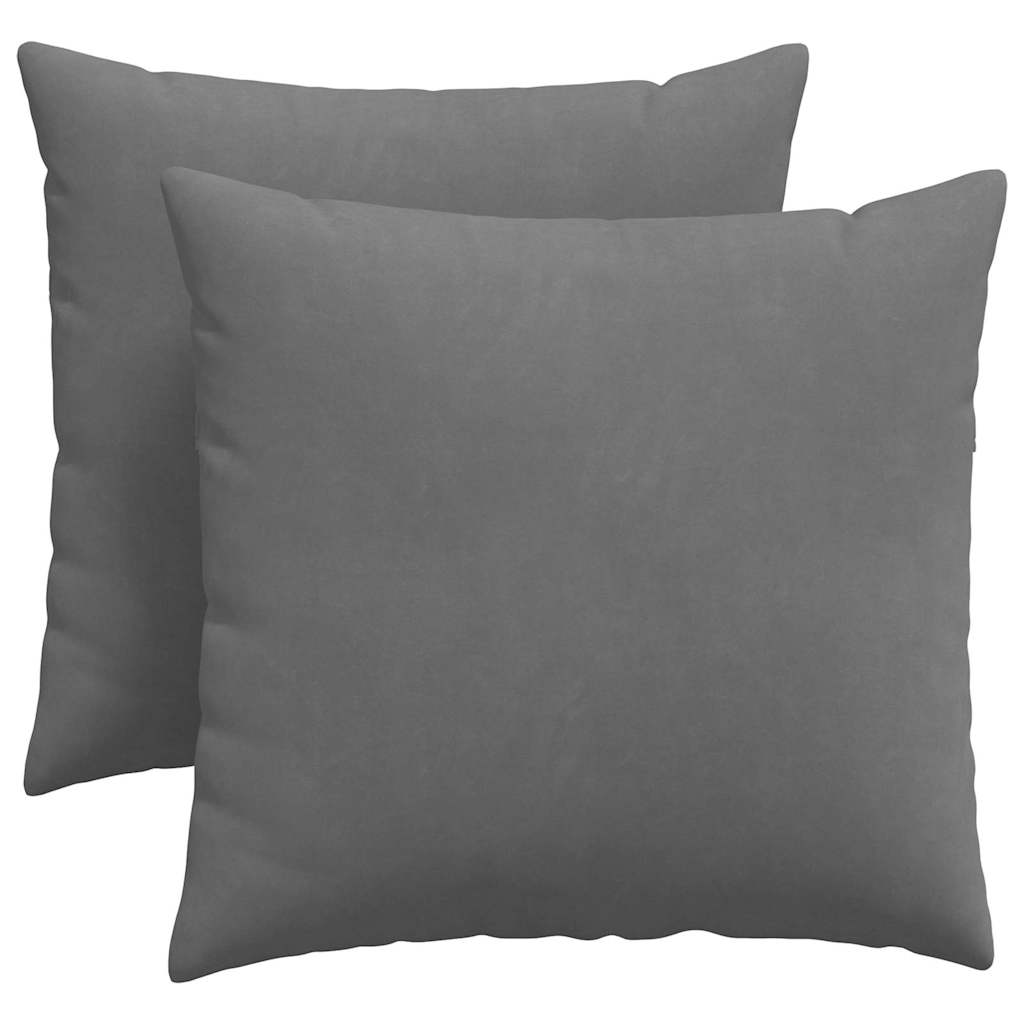 Cuscini per divano VidaXL 2 pezzi in tessuto grigio scuro 45 x 45 cm