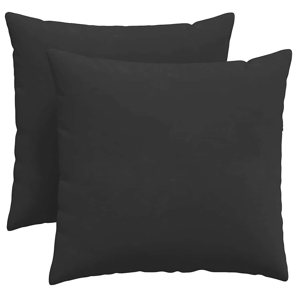 Cuscini per divano VidaXL 2 pezzi in tessuto nero 45 x 45 cm
