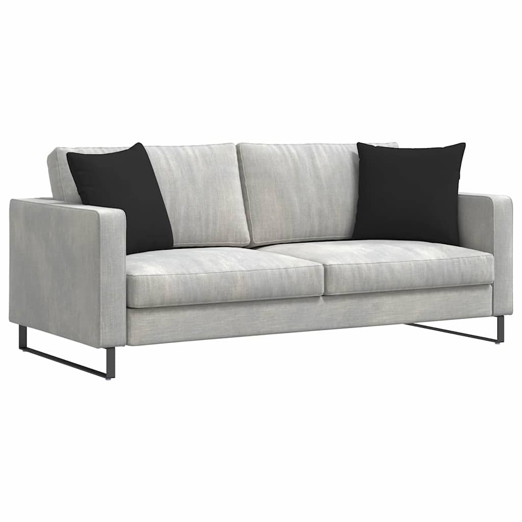 Cuscini per divano VidaXL 2 pezzi in tessuto nero 45 x 45 cm