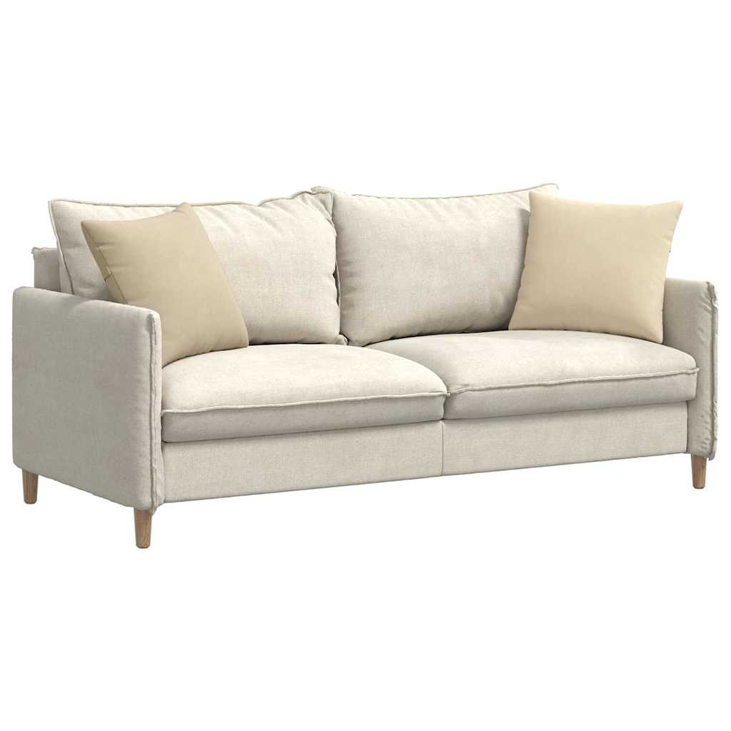 Cuscini per divano VidaXL 2 pezzi in tessuto crema 45 x 45 cm