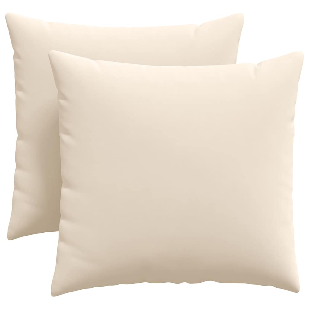 Cuscini per divano VidaXL 2 pezzi in tessuto beige 45 x 45 cm