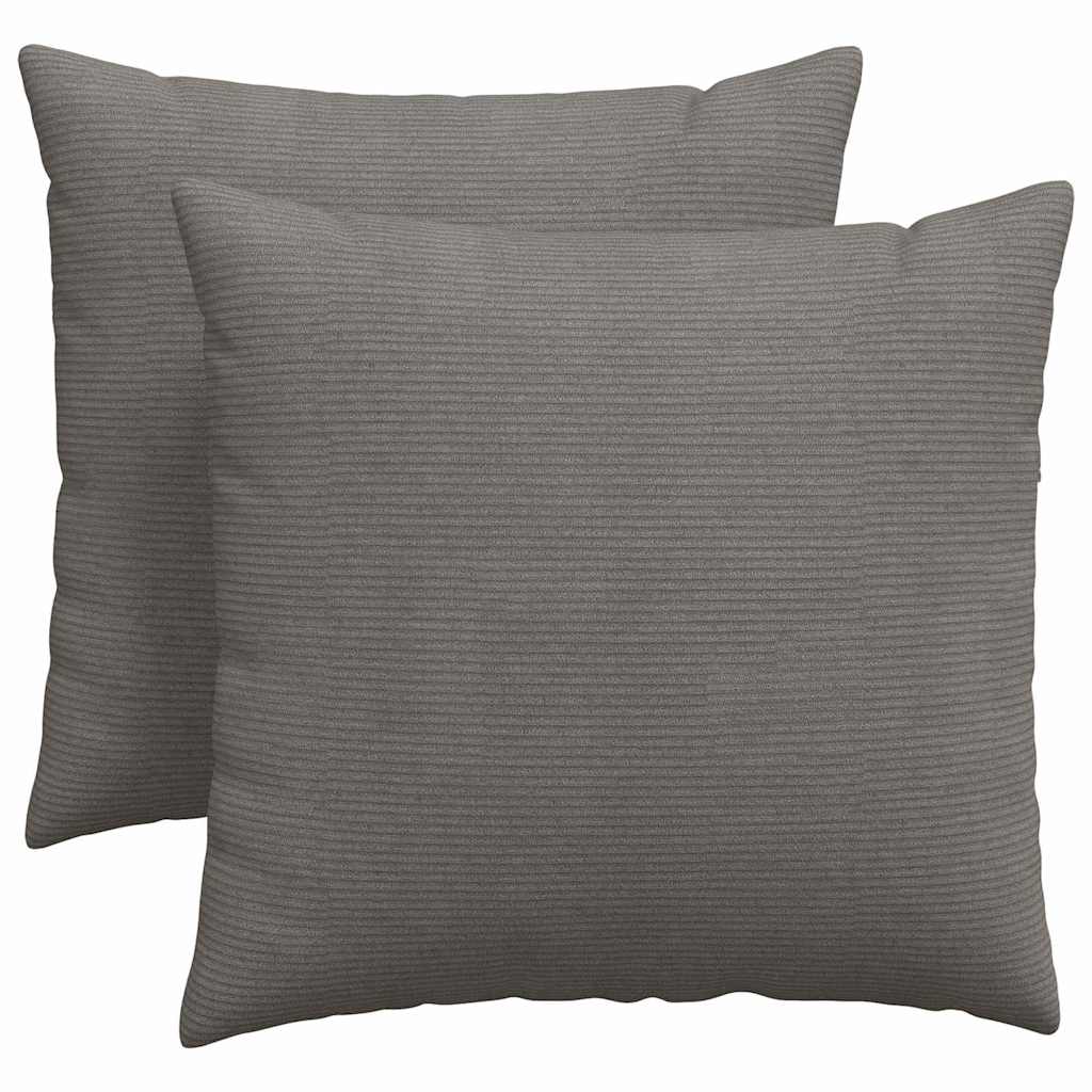 Cuscini per divano VidaXL 2 pezzi in tessuto a corde grigio chiaro 45 x 45 cm