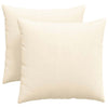 VidaXL cojines de sofá 2 piezas crema 45 x 45 cm tela de pana