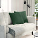 Cuscini per divano VidaXL 2 pezzi in tessuto a corde verde scuro 45 x 45 cm