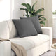 Cuscini per divano VidaXL 2 pezzi in tessuto grigio scuro 50 x 50 cm