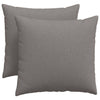 VidaXL cojines de sofá 2 piezas gris pardo 50 x 50 cm tela