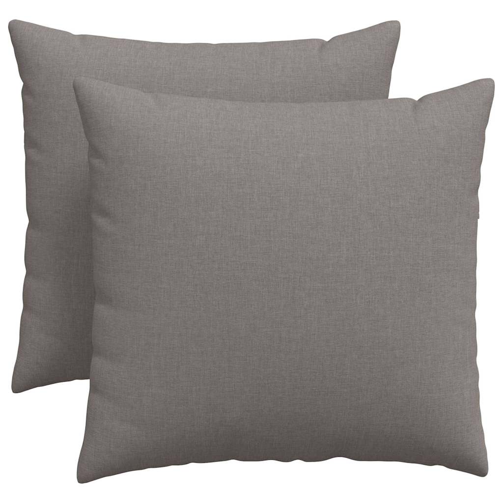 Cuscini per divano VidaXL 2 pezzi in tessuto tortora 50 x 50 cm
