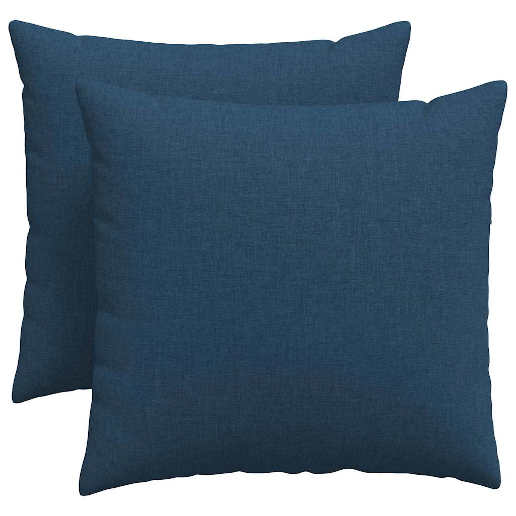 Cuscini per divano VidaXL 2 pezzi in tessuto blu 50 x 50 cm
