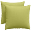 VidaXL cojines de sofá 2 piezas tela verde claro 50 x 50 cm
