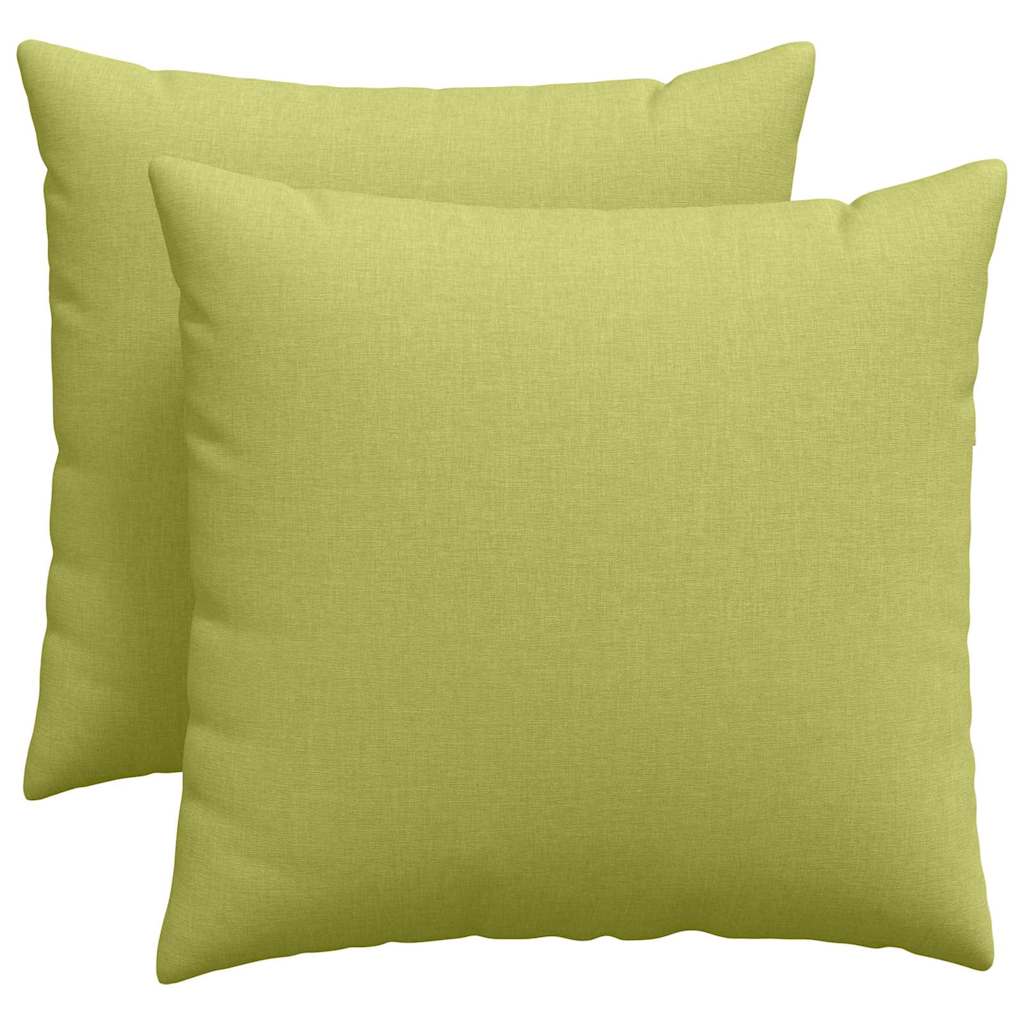 Cuscini per divano VidaXL 2 pezzi in tessuto verde chiaro 50 x 50 cm