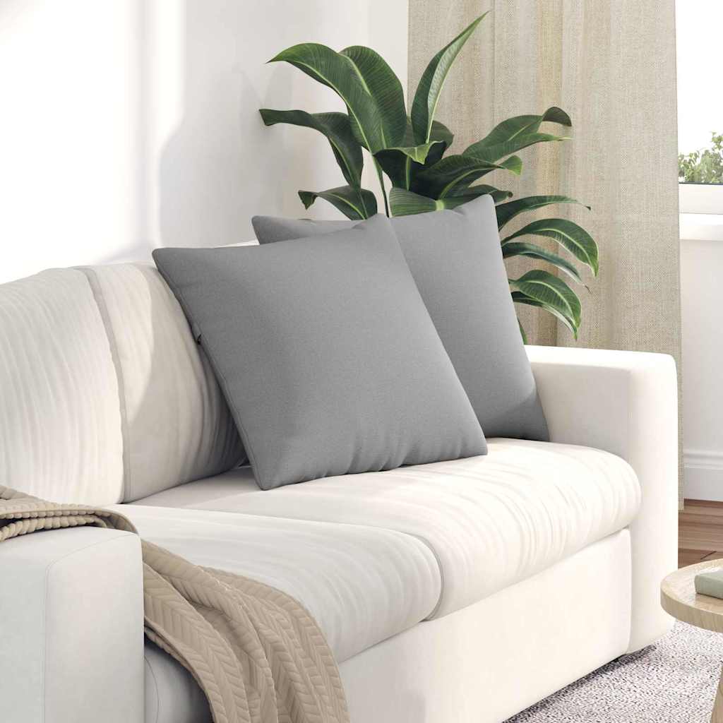 Vidaxl sofa kussens 2 pcs wolkengrijs 50 x 50 cm stof
