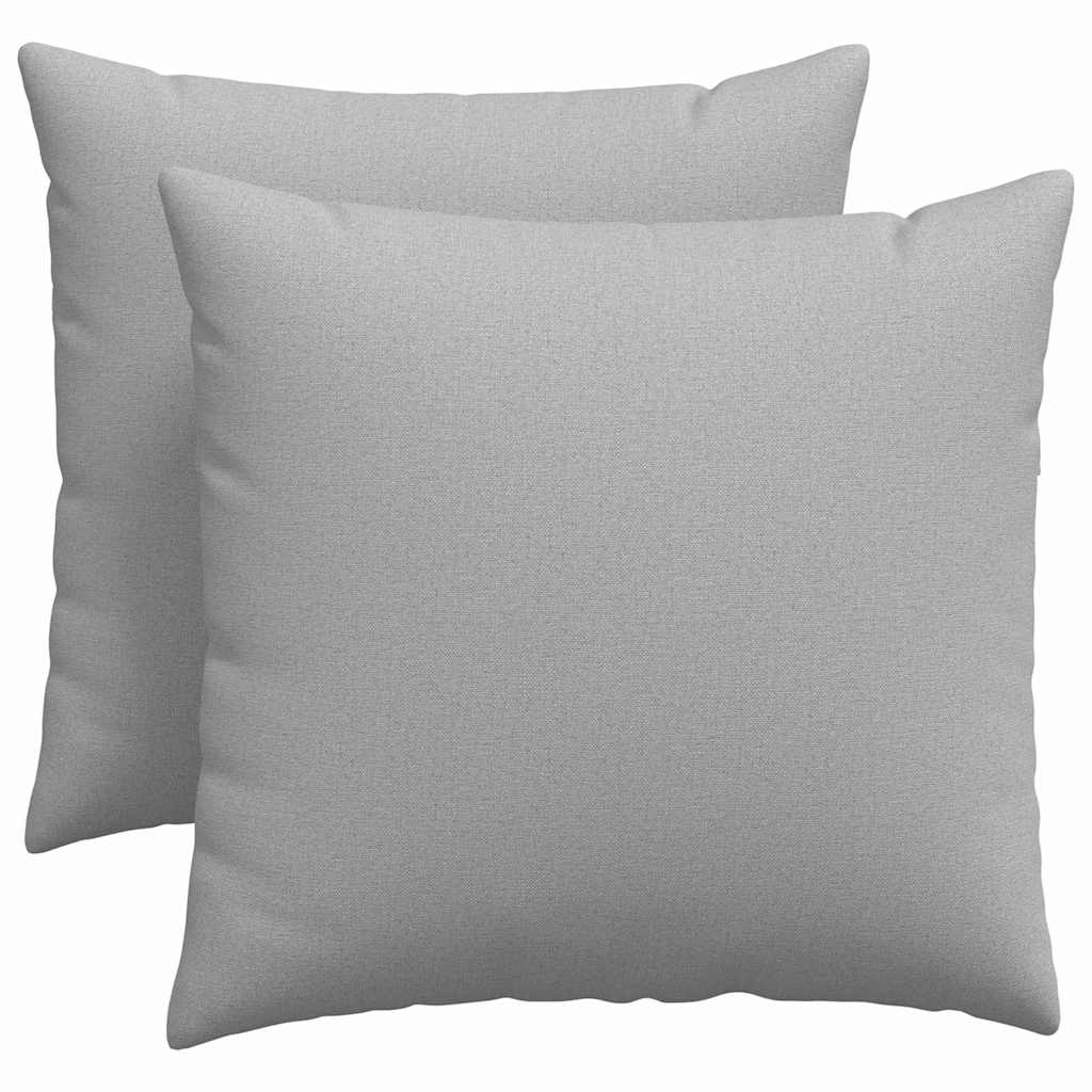 Vidaxl sofa kussens 2 pcs wolkengrijs 50 x 50 cm stof