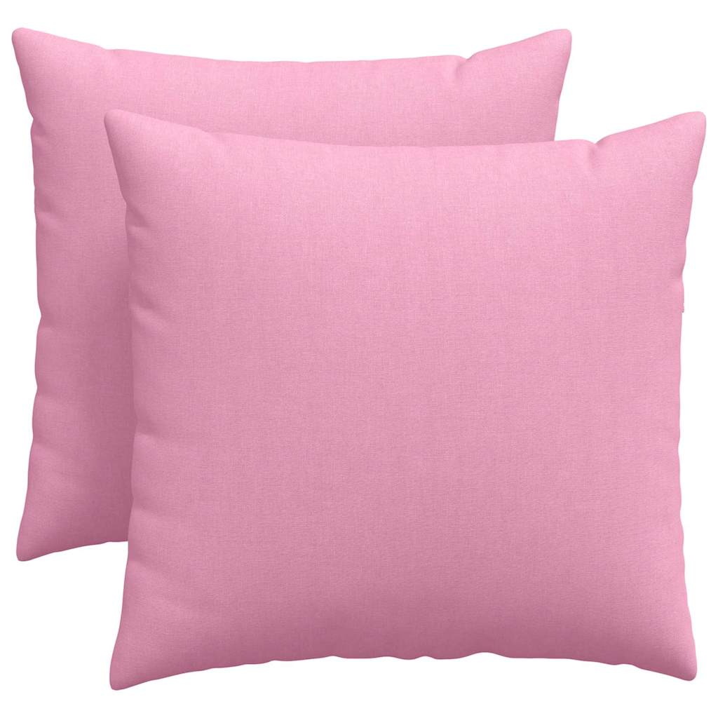 Cuscini per divano VidaXL 2 pezzi in tessuto rosa 50 x 50 cm