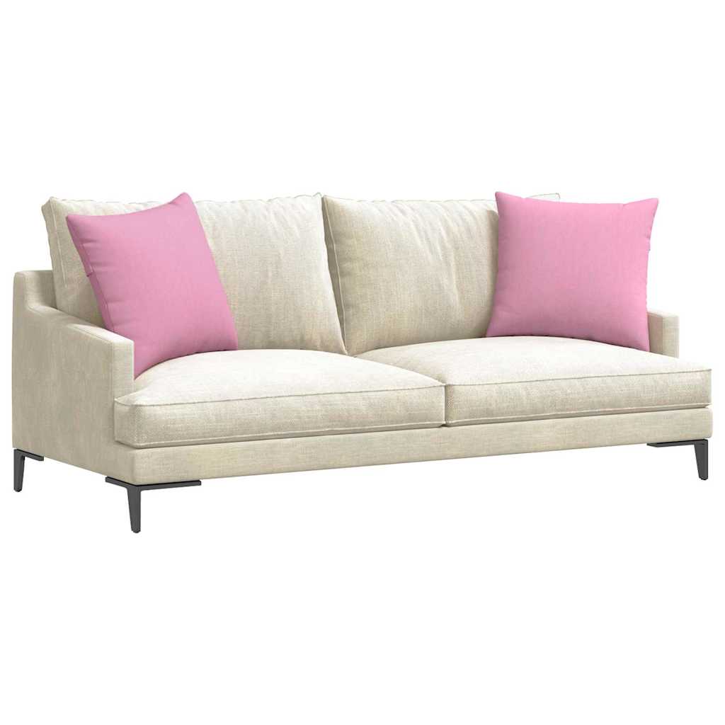 Cuscini per divano VidaXL 2 pezzi in tessuto rosa 50 x 50 cm