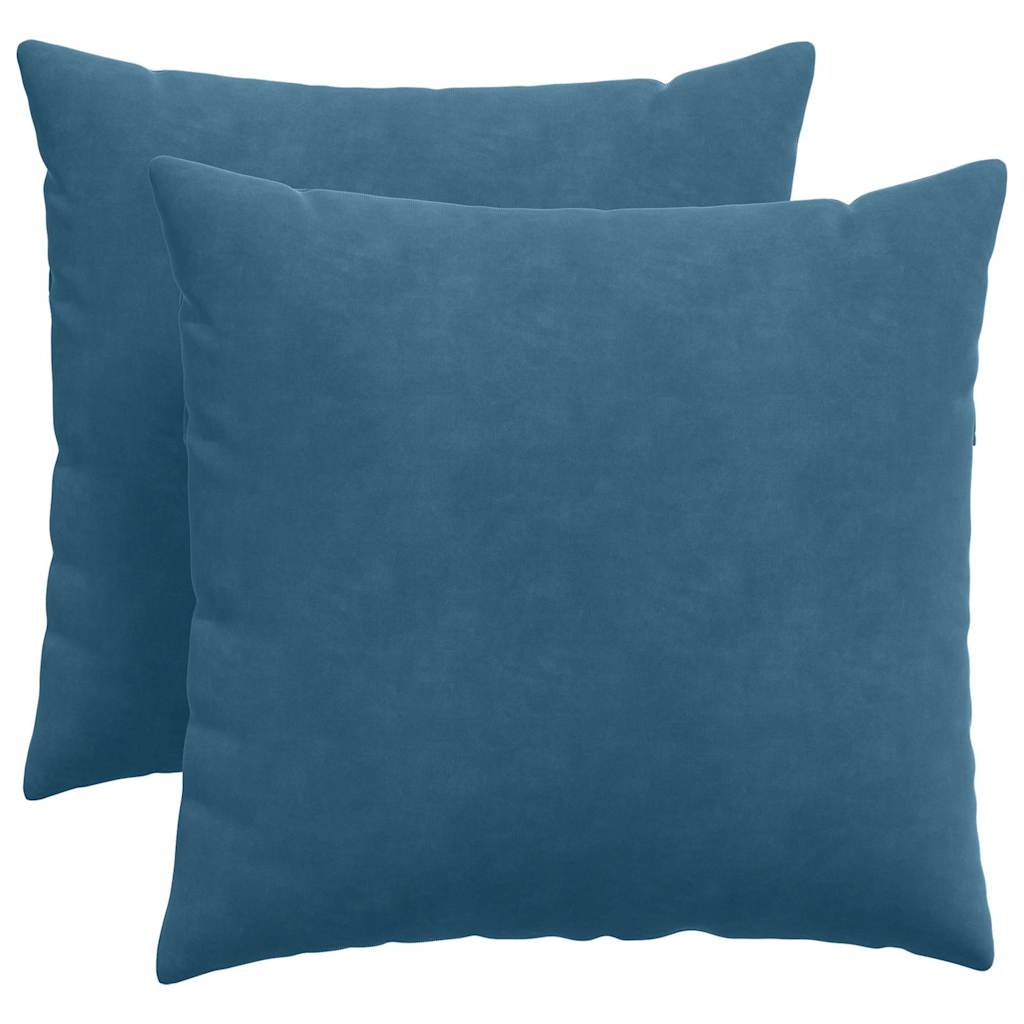 Cuscini per divano VidaXL 2 pezzi in tessuto a corda blu 50 x 50 cm