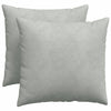 Vidaxl sofa kussens 2 stuks lichtgrijs 50 x 50 cm cordstof
