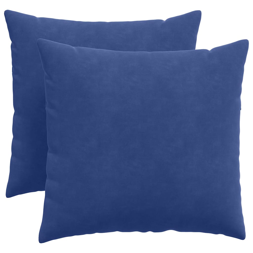 Cuscini per divano VidaXL, 2 pezzi, blu polizia, tessuto a corde 50 x 50 cm