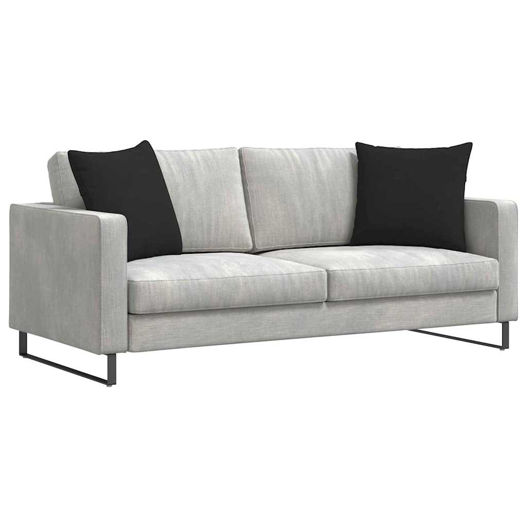 Cuscini per divano VidaXL 2 pezzi in tessuto nero 50 x 50 cm