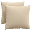 VidaXL cojines de sofá 2 piezas crema 50 x 50 cm tela