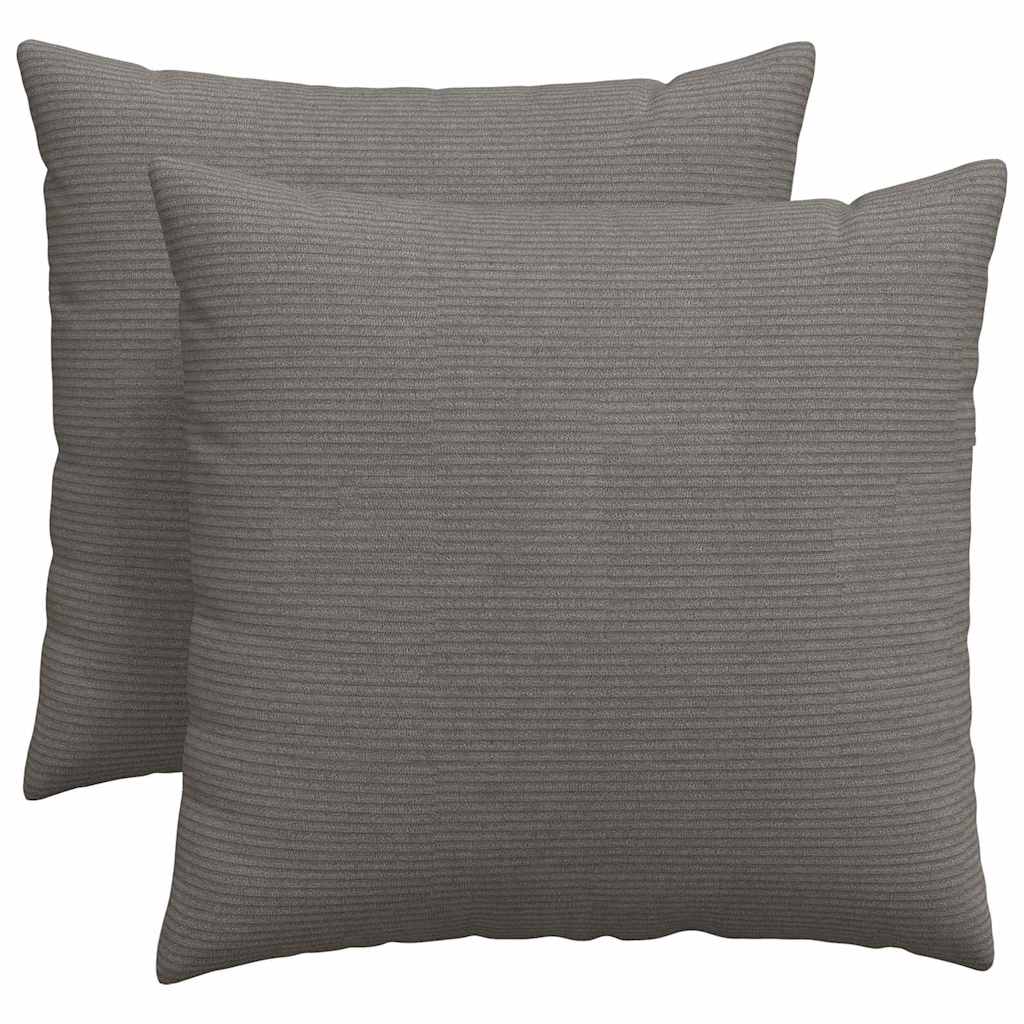 Cuscini per divano VidaXL 2 pezzi in tessuto a corda grigio chiaro 50 x 50 cm