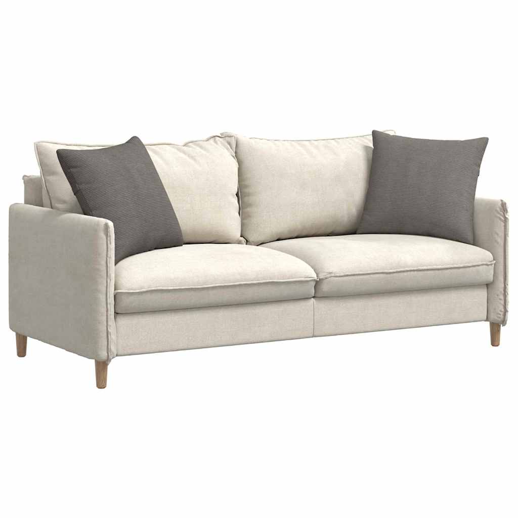 Cuscini per divano VidaXL 2 pezzi in tessuto a corda grigio chiaro 50 x 50 cm