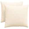 VidaXL cojines de sofá 2 piezas crema 50 x 50 cm tela de pana