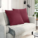 Vidaxl sofa kussens 2 pcs wijnrood 60 x 60 cm stof