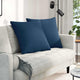 Cuscini per divano VidaXL 2 pezzi in tessuto blu 60 x 60 cm