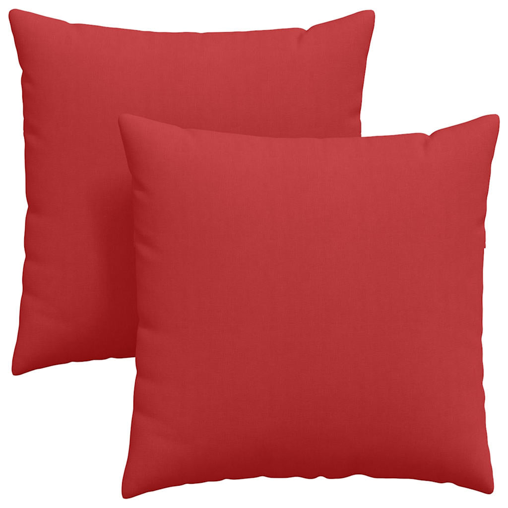 Vidaxl sofa kussens 2 pcs rood 60 x 60 cm stof