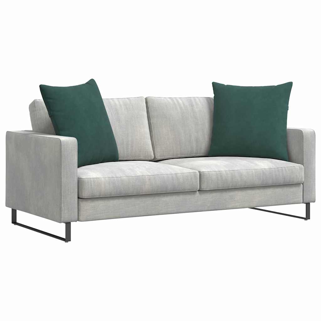 Cuscini per divano VidaXL 2 pezzi in tessuto a corde verde scuro 60 x 60 cm
