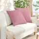 Cuscini per divano VidaXL 2 pezzi in tessuto a corda rosa 60 x 60 cm