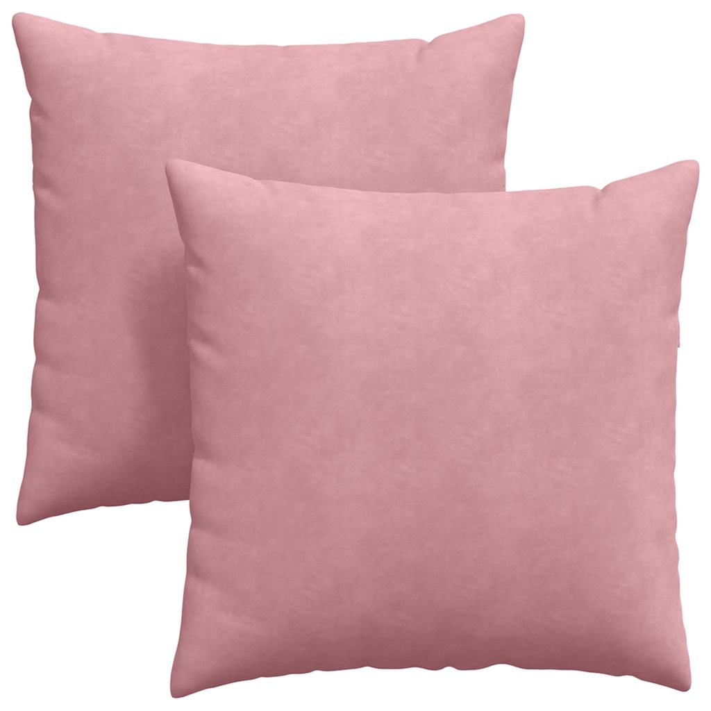 Cuscini per divano VidaXL 2 pezzi in tessuto a corda rosa 60 x 60 cm