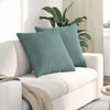 Cuscini per divano VidaXL 2 pezzi in tessuto a corde verde mare 60 x 60 cm