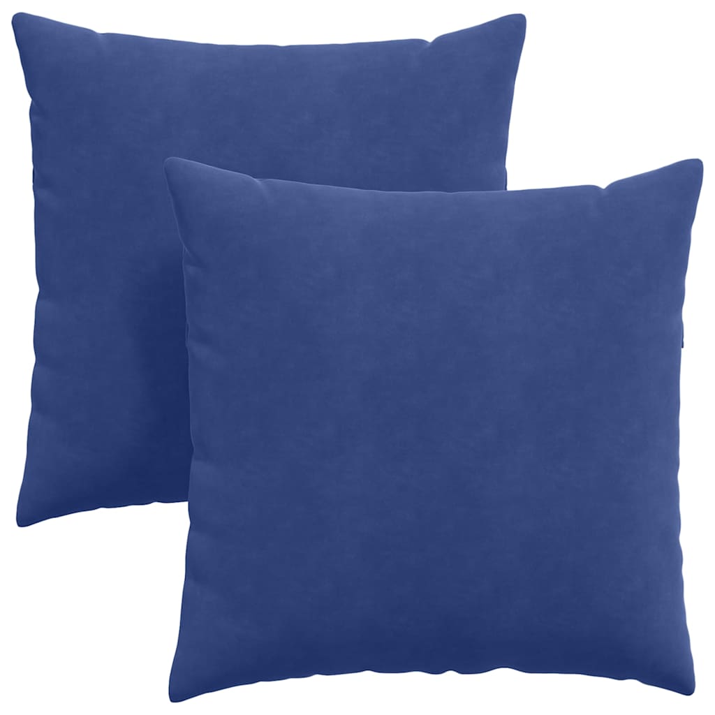 Cuscini per divano VidaXL, 2 pezzi, blu polizia, tessuto a corde 60 x 60 cm