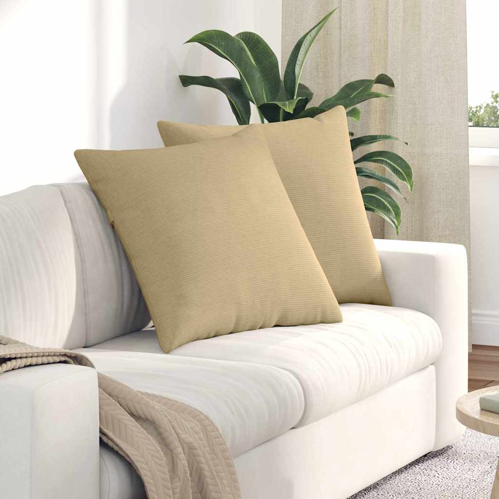 Cuscini per divano VidaXL 2 pezzi in tessuto a corda grigio verde 60 x 60 cm