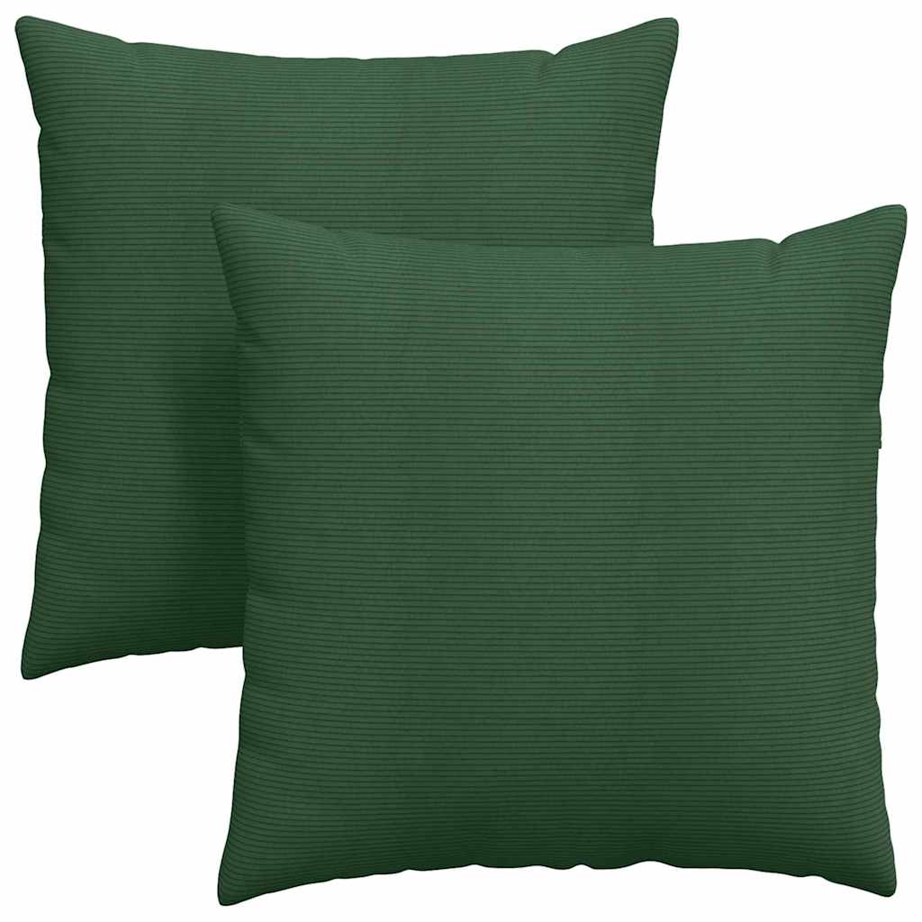 Cuscini per divano VidaXL 2 pezzi in tessuto a corde verde scuro 60 x 60 cm