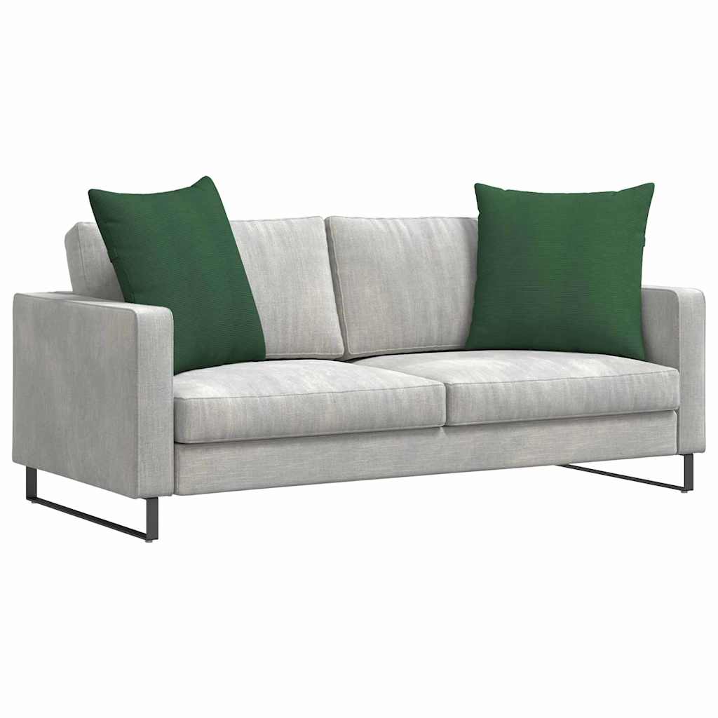 Cuscini per divano VidaXL 2 pezzi in tessuto a corde verde scuro 60 x 60 cm