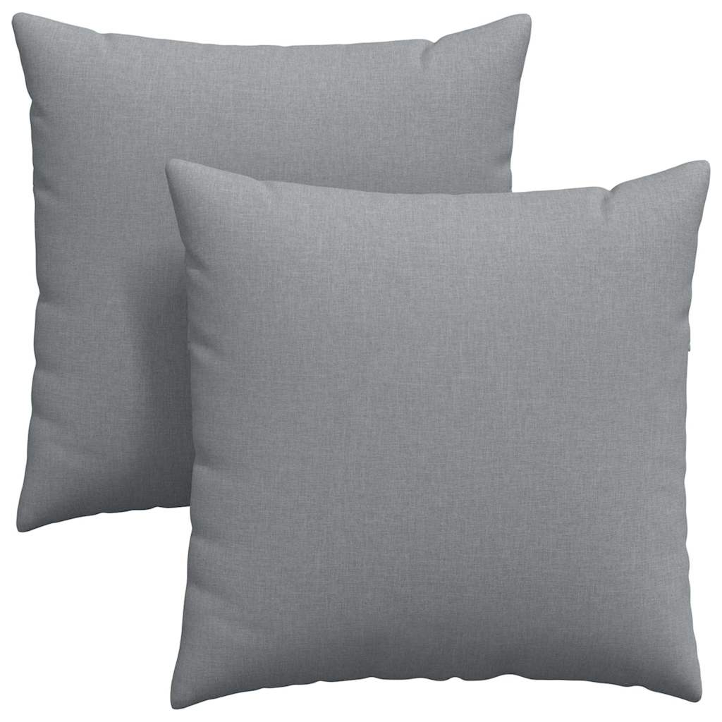 Vidaxl sofa kussens 2 pcs lichtgrijs 80 x 80 cm stof