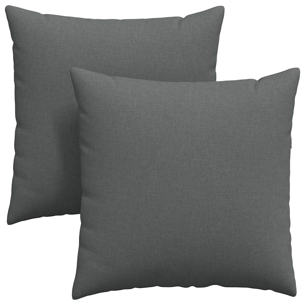 Cuscini per divano VidaXL 2 pezzi in tessuto grigio scuro 80 x 80 cm