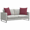 Vidaxl sofa kussens 2 pcs wijnrood 80 x 80 cm stof