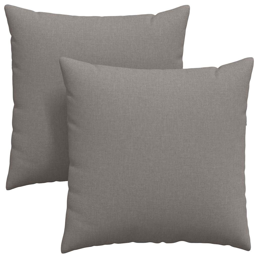Cuscini per divano VidaXL 2 pezzi in tessuto tortora 80 x 80 cm