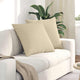 Vidaxl sofa kussens 2 pcs crème 80 x 80 cm stof