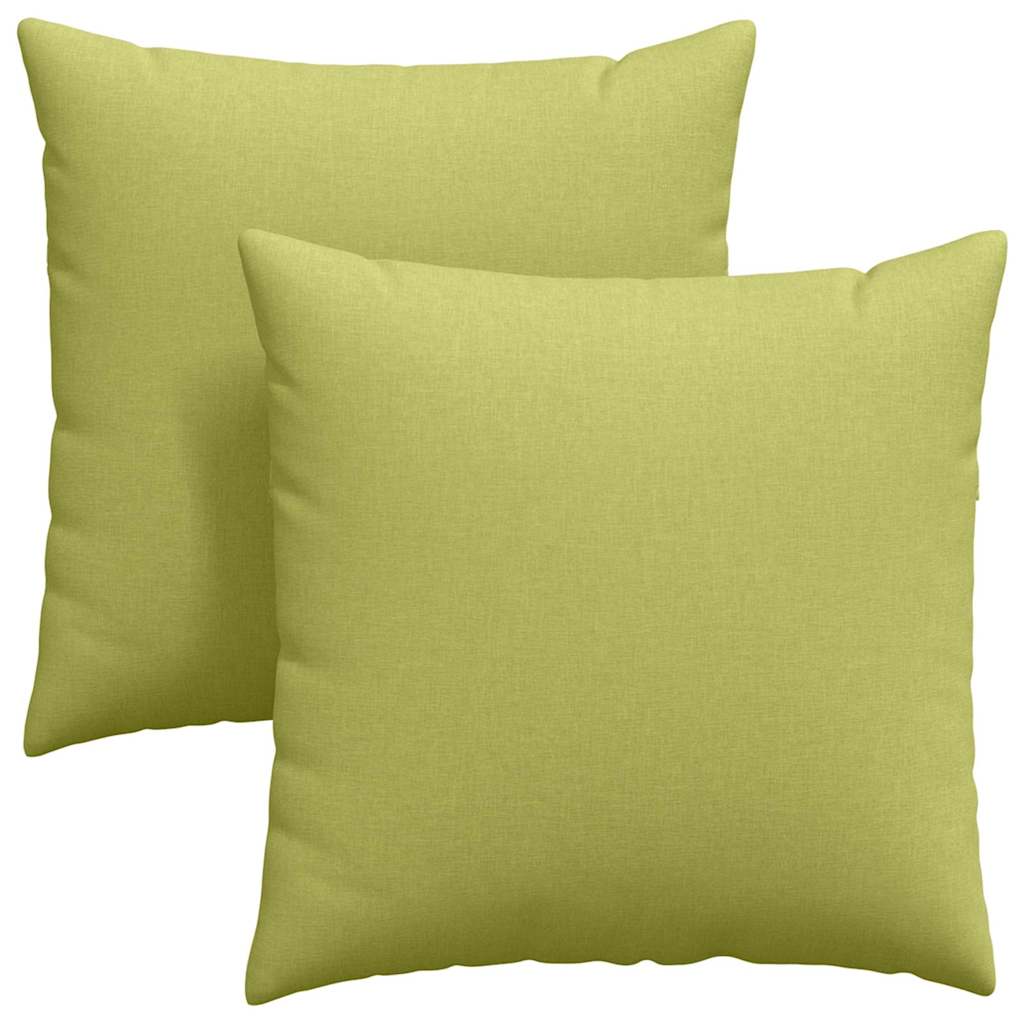 Cuscini per divano VidaXL 2 pezzi in tessuto verde chiaro 80 x 80 cm