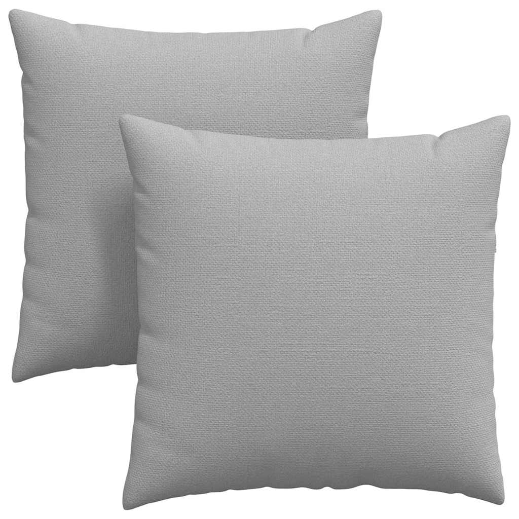 Vidaxl sofa kussens 2 pcs wolkengrijs 80 x 80 cm stof