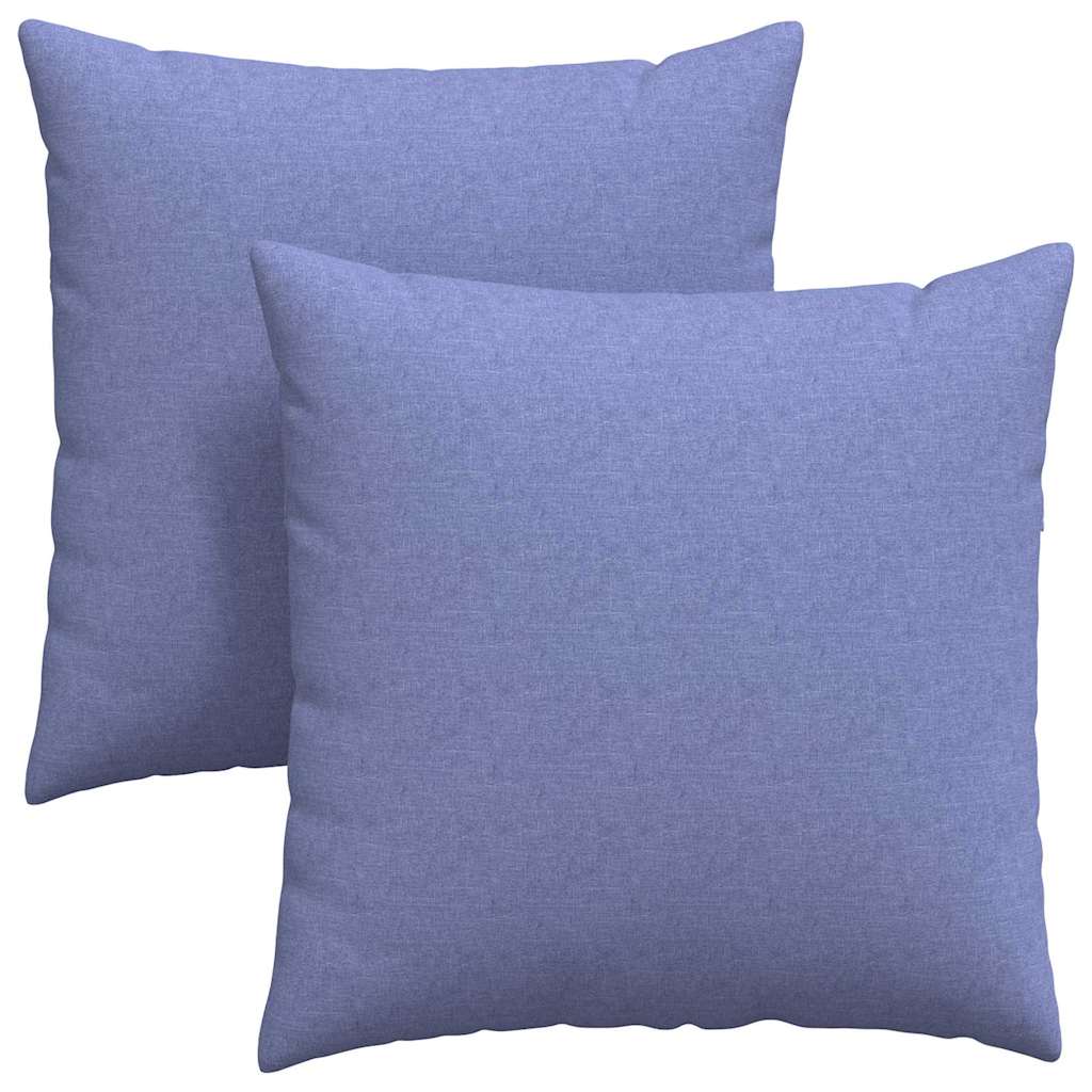 Cuscini per divano VidaXL 2 pezzi tessuto blu jeans 80 x 80 cm